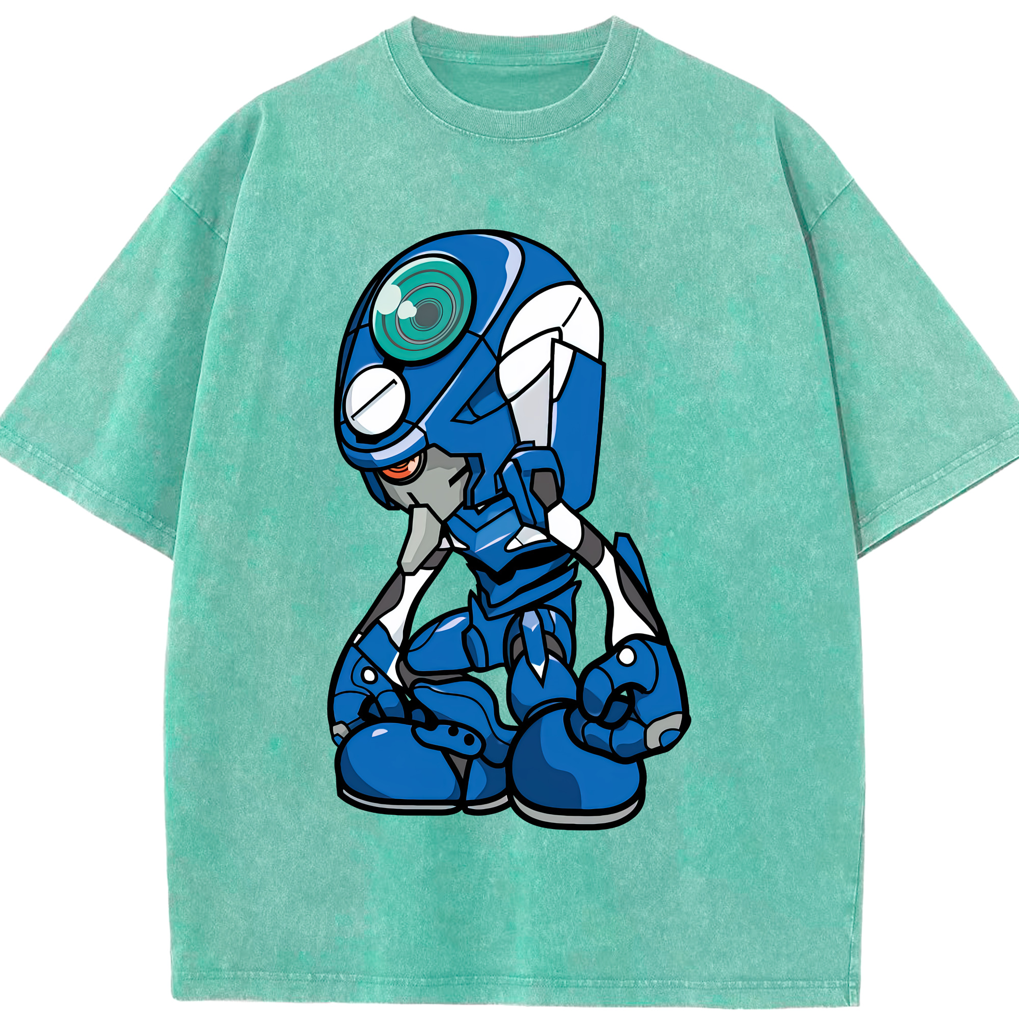 （画像用） EVA 新世紀エヴァンゲリオン 綿100% ヴィンテージ風 半袖Tシャツ（フロントプリント）
